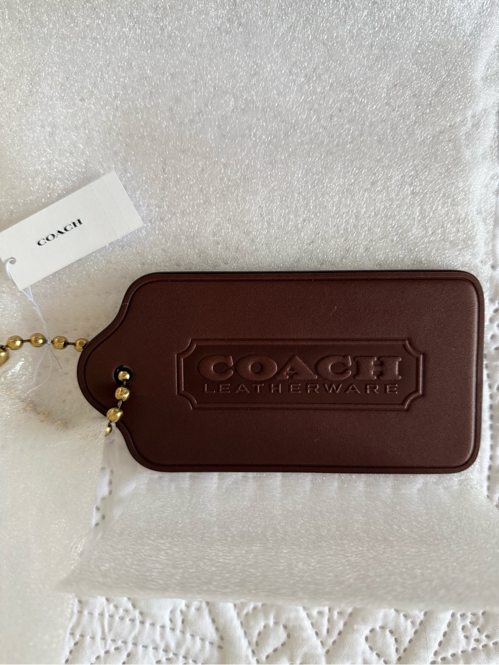 Coach XL Hangtag Bag Charm - Gem